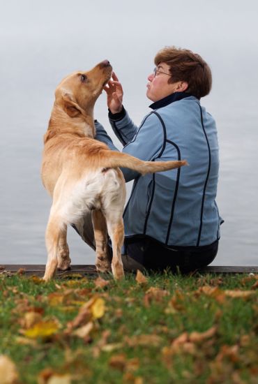 Captain mit mir am See unangeleint